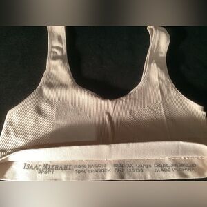 Isaac Mizrahi Sport Bra in Soft Cream
